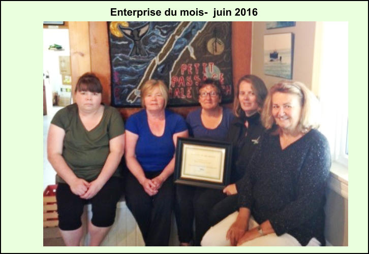 Enterprise du mois-  juin 2016